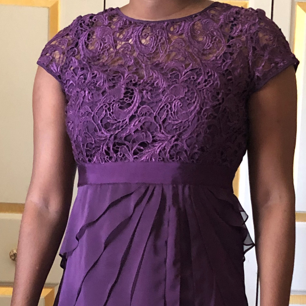 Adrianna Papell Dark Purple Formal Dress